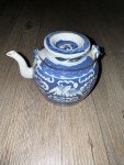 Qing Dynasty Blue & White Teapot Set