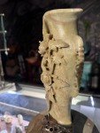 Hand-Carved Chinese Soapstone Flower Vase