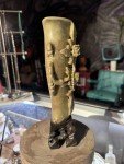 Hand-Carved Chinese Soapstone Flower Vase