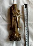 Antique Chinese Hardstone Statue of Zhongli Quan