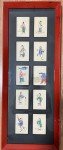 Framed Qing Dynasty Chinese Paintings on Pith Paper