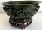 Jade Dragon Relief Bowl - Qing Dynasty Carving