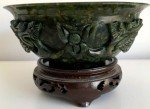 Jade Dragon Relief Bowl - Qing Dynasty Carving