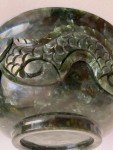 Jade Dragon Relief Bowl - Qing Dynasty Carving