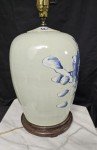 Blue and White Qing Dynasty Jar Lamp