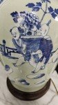 Blue and White Qing Dynasty Jar Lamp