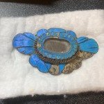 Antique Blue Tian-tsui Hairpin with Kingfisher Feather