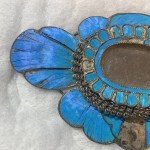 Antique Blue Tian-tsui Hairpin with Kingfisher Feather
