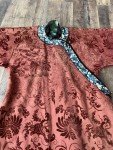 Antique Qing Dynasty Velvet Robe with Detail