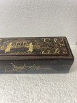 Qing Dynasty Antique Lacquered Wood Fan Box