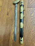 Qing Dynasty Antique Soapstone Sword Carving