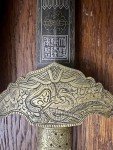 Qing Dynasty Antique Soapstone Sword Carving