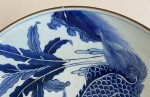 Large Chinese Blue & White Kyrin Charger