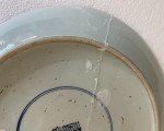 Large Chinese Blue & White Kyrin Charger
