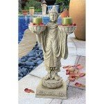 Avalokitesvara Asian Man Candleholder Statue, 25