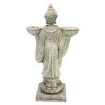 Avalokitesvara Asian Man Candleholder Statue, 25