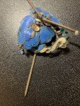 Qing Dynasty Kingfisher Feather Soapstone Hair Pin