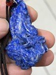 Antique Lapis Dragon Soapstone Carving