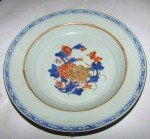 Kangxi Blue & White Peony Soapstone Bowl