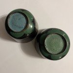 Antique Cloisonne Cups with Dragon Design