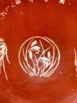 Late Qing Dynasty Red Enamel Porcelain Plate