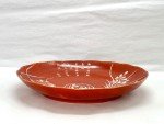 Late Qing Dynasty Red Enamel Porcelain Plate