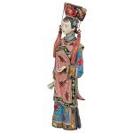 Chinese Soapstone Carving - Butterfly Maiden Doll