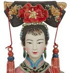 Chinese Soapstone Carving - Butterfly Maiden Doll