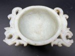 Antique Dragon Soapstone Libation Cup - Qing Dynasty