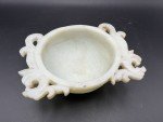 Antique Dragon Soapstone Libation Cup - Qing Dynasty