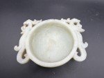 Antique Dragon Soapstone Libation Cup - Qing Dynasty