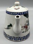 Antique Chinese Porcelain Teapot from Qing Dynasty