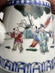 Antique Chinese Porcelain Teapot from Qing Dynasty
