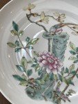 Antique Chinese Soapstone Carved Low Bowl 10”