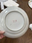 Antique Chinese Soapstone Carved Low Bowl 10”