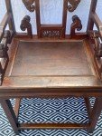Qing Dynasty Soapstone Carved Throne Chair