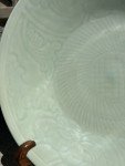 Qing Dynasty Celadon Soapstone 14.5-inch Plate