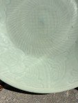 Qing Dynasty Celadon Soapstone 14.5-inch Plate