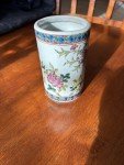 Tongzhi Dynasty Flower & Bird Soapstone Vase