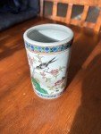 Tongzhi Dynasty Flower & Bird Soapstone Vase