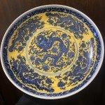 18th Century Chinese Dragon Phoenix Soapstone Carving