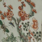 Pair of Square Polychrome Chinese Porcelain Vases