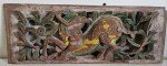Vintage Chinese Wood Carving Panel, Qing Dynasty