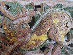 Vintage Chinese Wood Carving Panel, Qing Dynasty