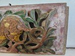 Vintage Chinese Wood Carving Panel, Qing Dynasty