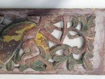 Vintage Chinese Wood Carving Panel, Qing Dynasty