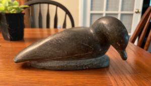 Inuit Soapstone Carved Bird - Signed & Numbered