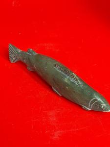 Inuit Soapstone Fish Carving - 4.5" Wide
