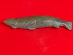 Inuit Soapstone Fish Carving - 4.5" Wide