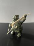 Hand Carved Soapstone Sculpture by Isa Oomayoualock